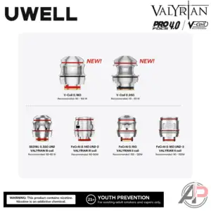 Uwell Valyrian V Replacement Coils 2 Pack
