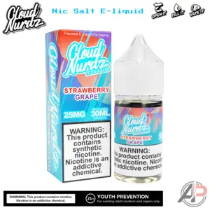 Cloud Nurdz Strawberry Grape Iced E-Liquid 100mL