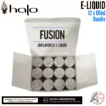 Halo Fusion Unflavored Tobacco E-Liquid 60mL 12 Bottle Bundle Box