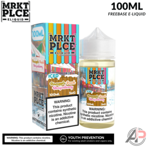 MRKT PLCE Iced Pineapple Peach Dragonberry E-Liquid 100mL