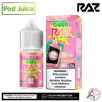 Pod Juice x Raz LTX Strawberry Peach Gush Salt Nicotine 30mL