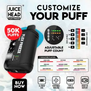 Juice Head Flex Freeze 50,000 Puffs Disposable Vape Device