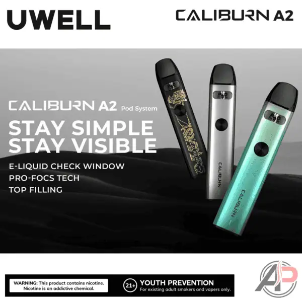 caliburn uwell pro focs A2 15W Pod System Starter Kit Device Flavour:Grape 20mg Why Does My Vuse compatible-with-1122535