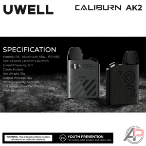 Uwell Caliburn AK2 15W Pod System Starter Kit Device
