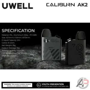Uwell Caliburn AK2 15W Pod System Starter Kit Device