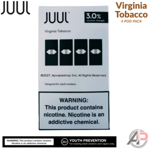 JUUL Pods Virginia Tobacco 4 Pod Pack Virginia Tobacco 3.0%