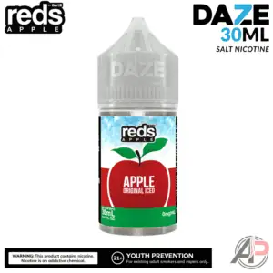 7 Daze Reds Apple Original Iced Salt Nicotine 30mL