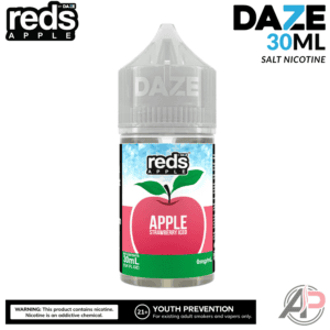 7 Daze Reds Apple Strawberry Iced Salt Nicotine 30mL
