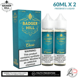 Badger Hill Reserve Classic Tobacco E-Liquid 120mL