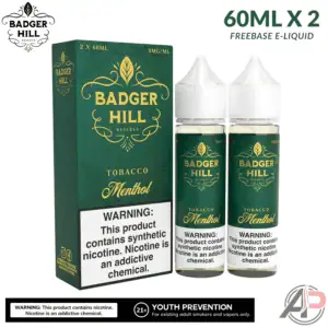 Badger Hill Reserve Menthol Tobacco E-Liquid 120mL