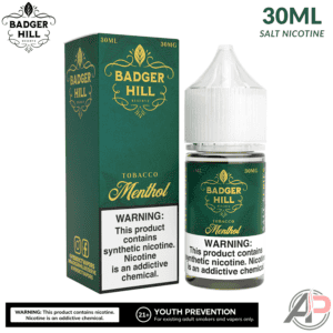 Badger Hill Reserve Menthol Tobacco Salt Nicotine 30mL