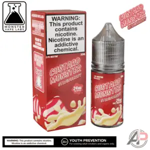 Strawberry Salt Nicotine By Custard Monster Vape Labs 30mL