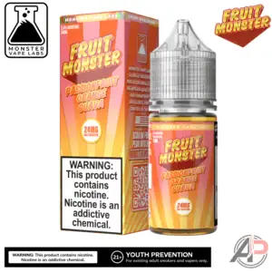 Passionfruit Orange Guava Salt Nicotine By Fruit Monster Vape Labs 30mL