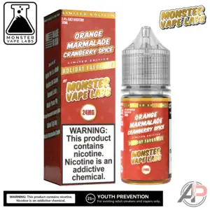 Orange Marmalade Cranberry Spice Salt Nicotine By Holiday Monster Vape Labs 30mL