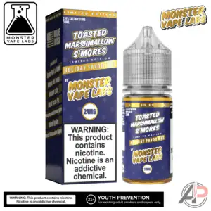 Toasted Marshmallow S'mores Salt Nicotine By Holiday Monster Vape Labs 30mL