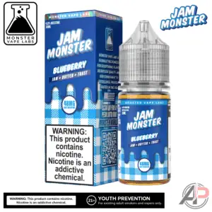 Blueberry Salt Nicotine By Jam Monster Vape Labs 30mL