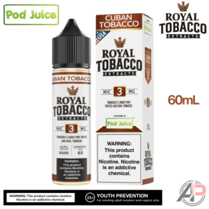 Pod Juice Royal Tobacco Extracts Cuban Tobacco E-Liquid 60mL