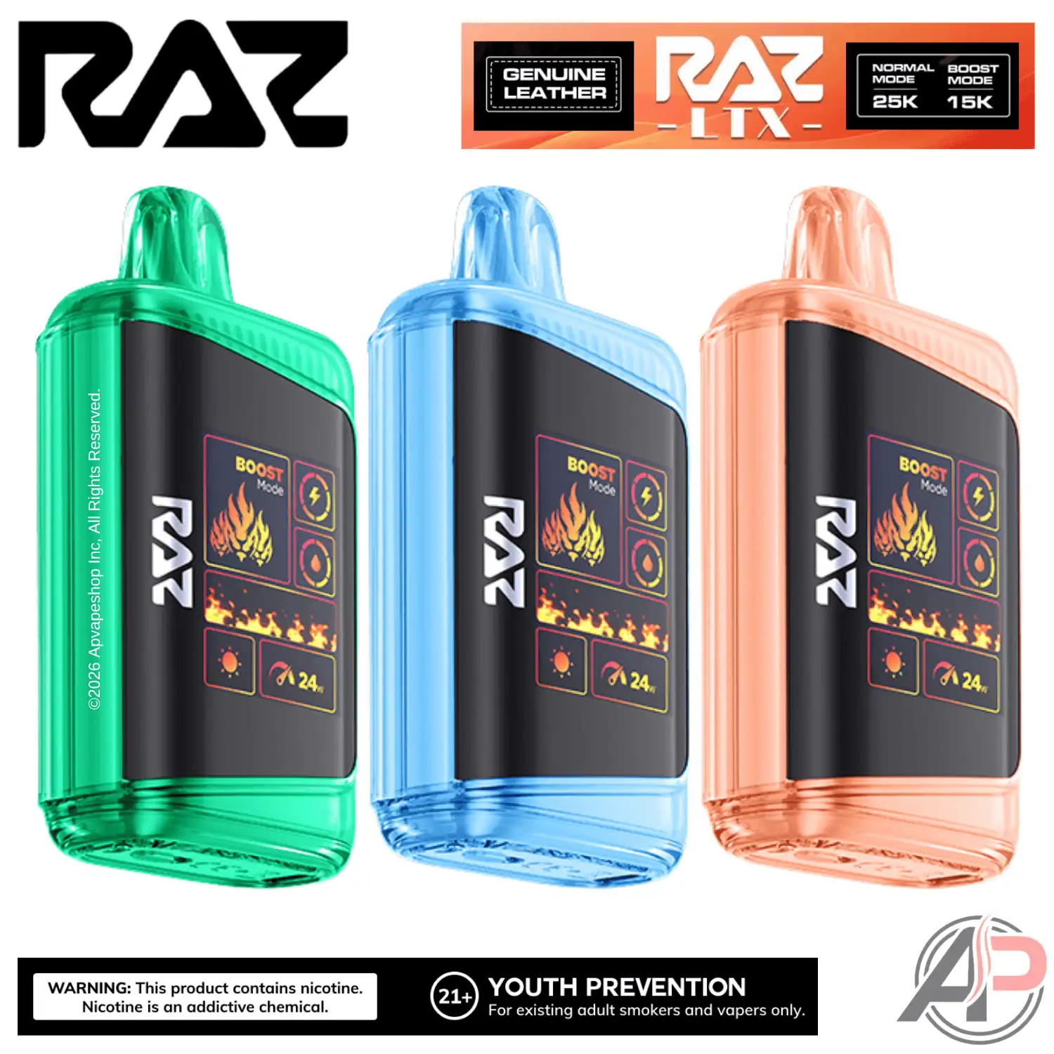 raz ltx tobacco flavor 25k Puffs Disposable Vape Best Flavors Raz VUE Kit Disposable Accessories_Charging Station Nic Strength:5%
