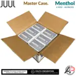 Juul Pods Menthol 4 Pod Pack Master Case Wholesale Box 48 Packs
