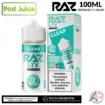 Pod Juice X Raz Clear E-Liquid 100mL