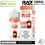 Pod Juice X Raz Strawberry Glazed Donut E-Liquid 100mL