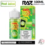 Pod Juice X Raz Green Apple Gush E-Liquid 100mL